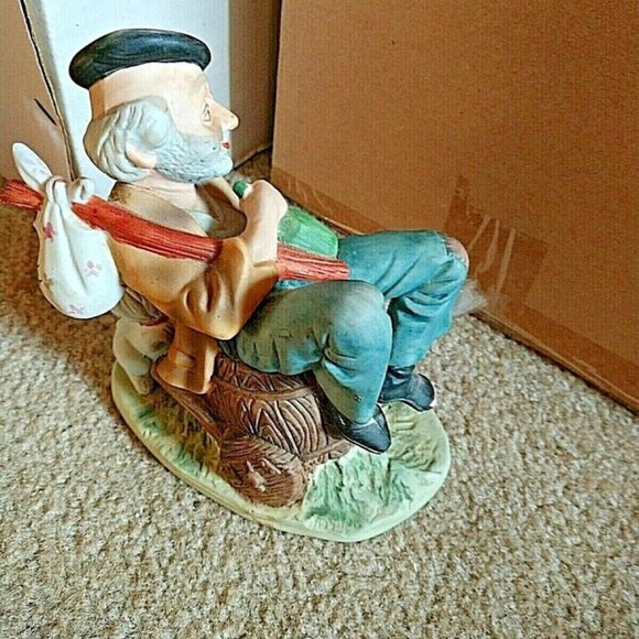 HOBO Bagabond Figure with Dog Vintage Ceramic/Porcelain - Picture 2 of 11